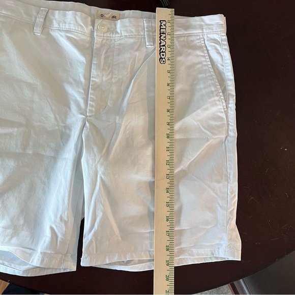 Open Edit Stretch Cotton Skinny Chino Shorts in White Men’s Size 38W - Picture 9 of 10
